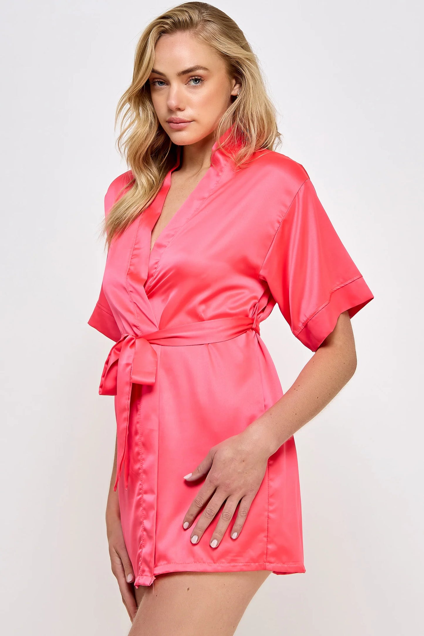 1947 Getting Ready Robe - Hot Pink