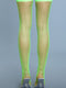 1931 Nylon Fishnet Thigh Highs Neon Green