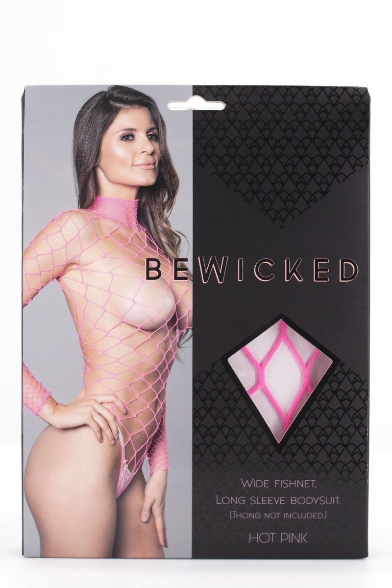 1909 Dancing All Night Bodystocking Hot Pink