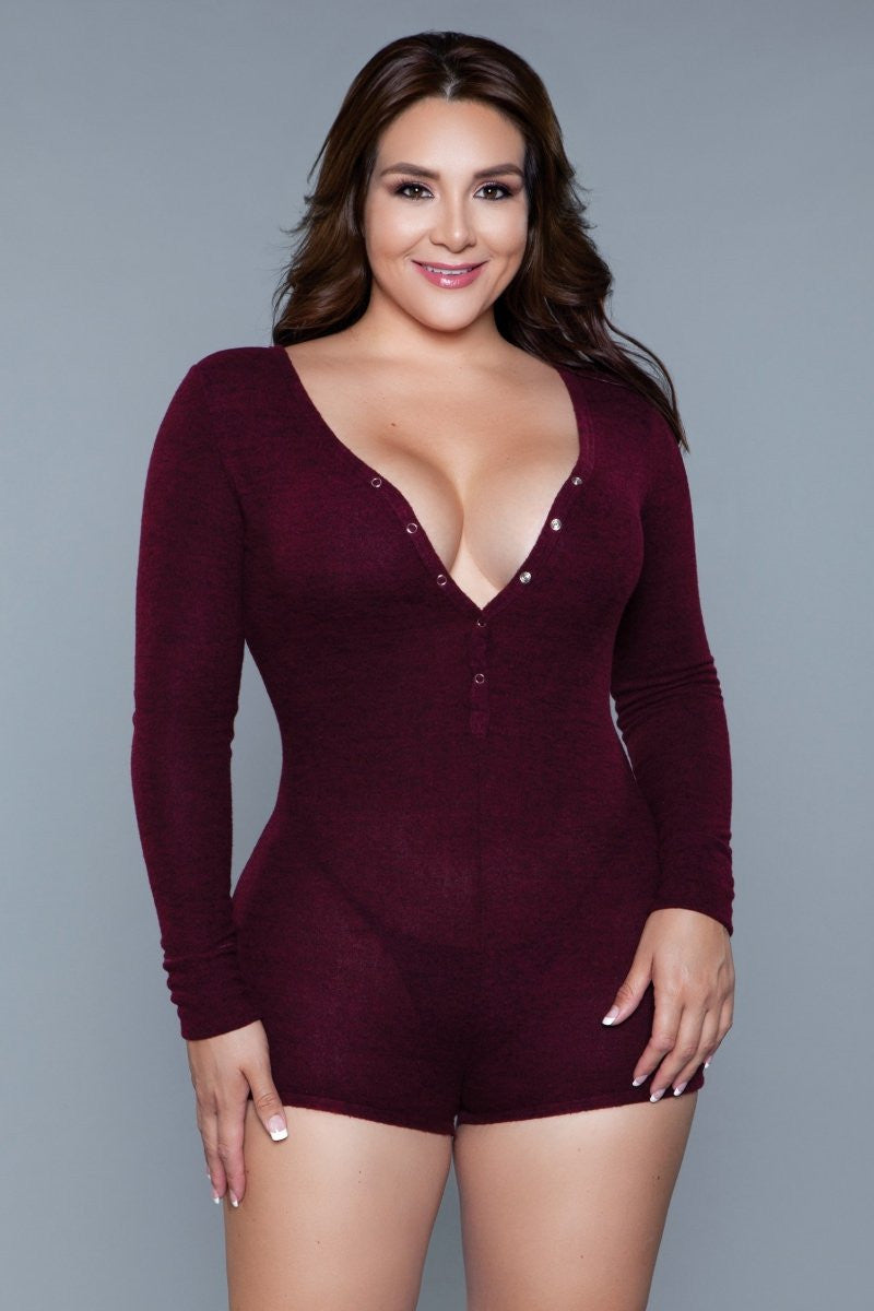 1882 Nala Romper Burgundy