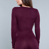 1882 Nala Romper Burgundy