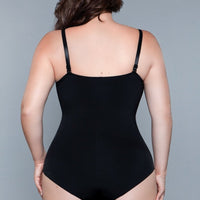 2003 What Waist Shapewear Bodysuit Black