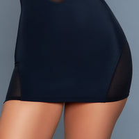 2178 High-Waisted Shapewear Skirt Black