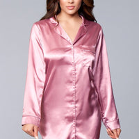 BW1788DP Kimberly Satin Sleepshirt