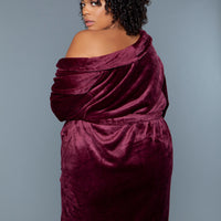 2259 Kaylee Robe Burgundy