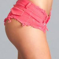 BWJ3HP Baby Got Back Booty Shorts  - Hot Pink