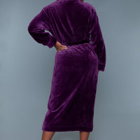 2260 Helena Plush Robe Purple