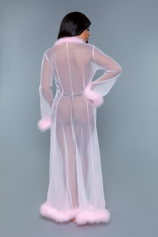 BW1650CP Marabou Robe Candy Pink