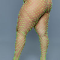 2303 Can't Back Down Pantyhose Neon Green