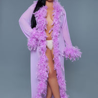 BW834LAV Glamour Robe Lavender