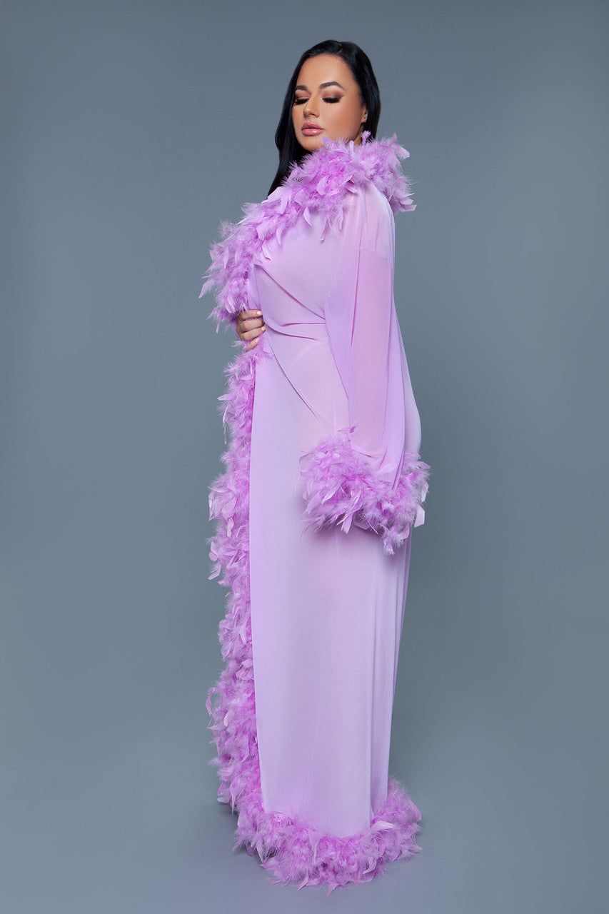 BW834LAV Glamour Robe Lavender