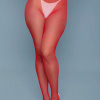 2302 Up All Night Pantyhose Red