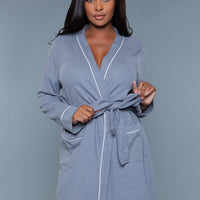 2258 Waffle Robe Grey