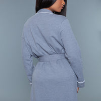 2258 Waffle Robe Grey