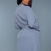 2258 Waffle Robe Grey