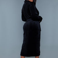 2260 Helena Plush Robe Black