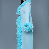 BW834TQ Glamour Robe Turquoise