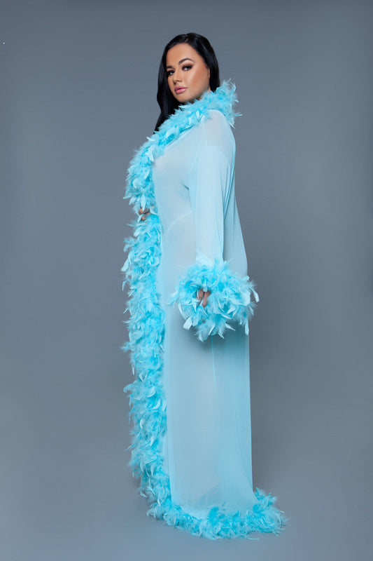 BW834TQ Glamour Robe Turquoise