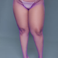 2302 Up All Night Pantyhose  Purple