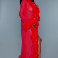 BW834R Glamour Robe Red