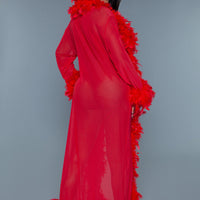 BW834R Glamour Robe Red