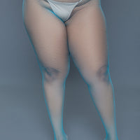 2302 Up All Night Pantyhose Turquoise