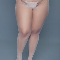 2302 Up All Night Pantyhose White