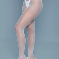 2302 Up All Night Pantyhose White