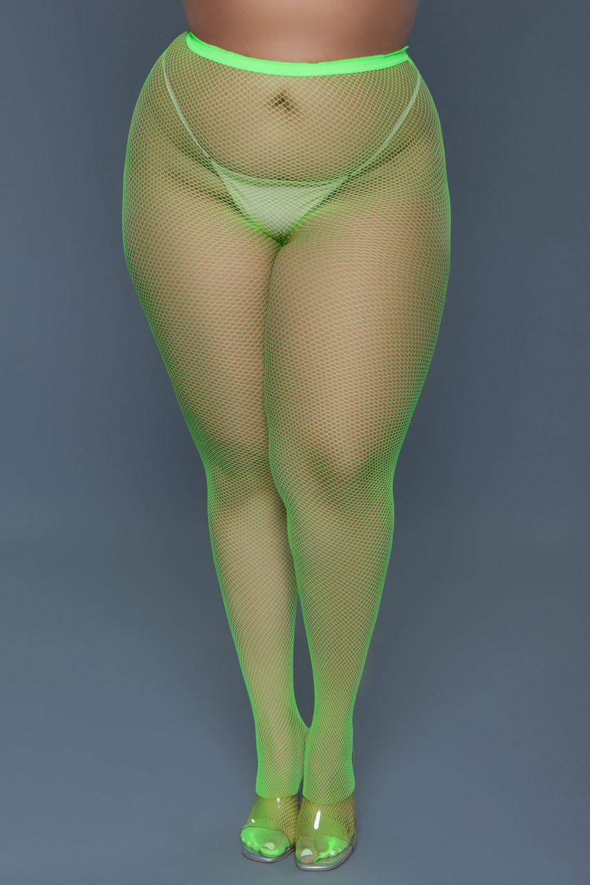 2302 Up All Night Pantyhose Neon Green