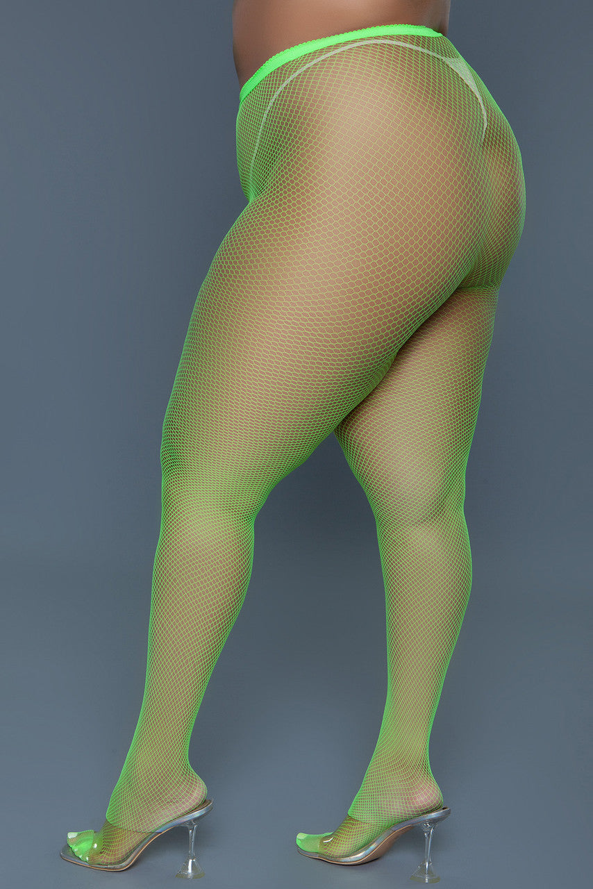 2302 Up All Night Pantyhose Neon Green