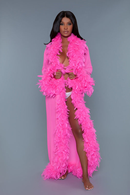 BW834HP Glamour Robe Hot Pink