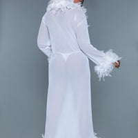 BW834W Glamour Robe White