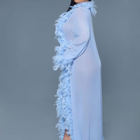 BW834PW Glamour Robe Periwinkle