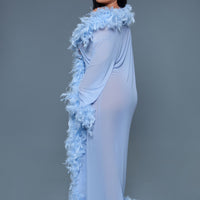 BW834PW Glamour Robe Periwinkle