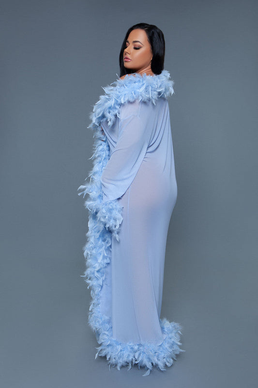 BW834PW Glamour Robe Periwinkle