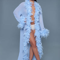 BW834PW Glamour Robe Periwinkle