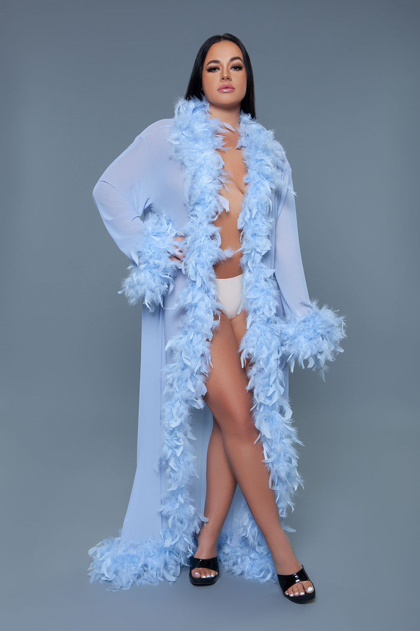 BW834PW Glamour Robe Periwinkle