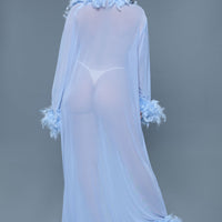 BW834PW Glamour Robe Periwinkle