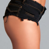 BWJ3BK Baby Got Back Booty Shorts - Black