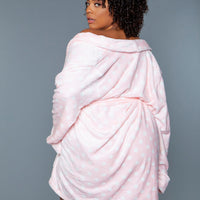 2259 Kaylee Robe Pink White