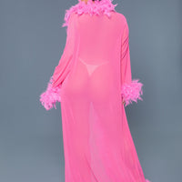 BW834NP Glamour Robe Neon Pink