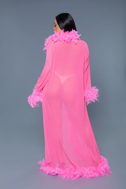 BW834NP Glamour Robe Neon Pink