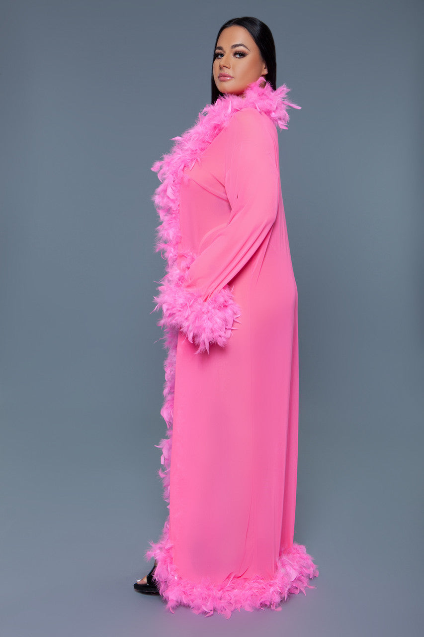 BW834NP Glamour Robe Neon Pink