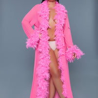 BW834NP Glamour Robe Neon Pink