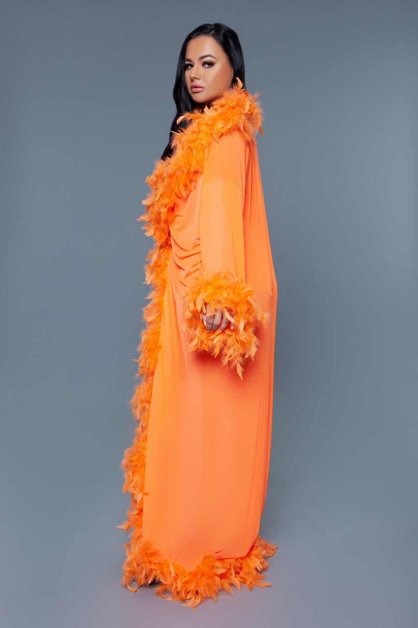 BW834NOR Glamour Robe Neon Orange