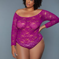 2248P Marina Bodysuit Dark Magenta