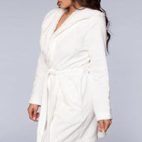 1817 Janet Plush Fleece Color Block Robe