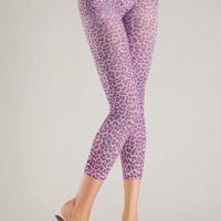 BW713 Pink Leopard Pantyhose