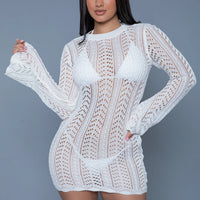 2409 Kinsley Crochet Mini Dress