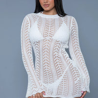 2409 Kinsley Crochet Mini Dress